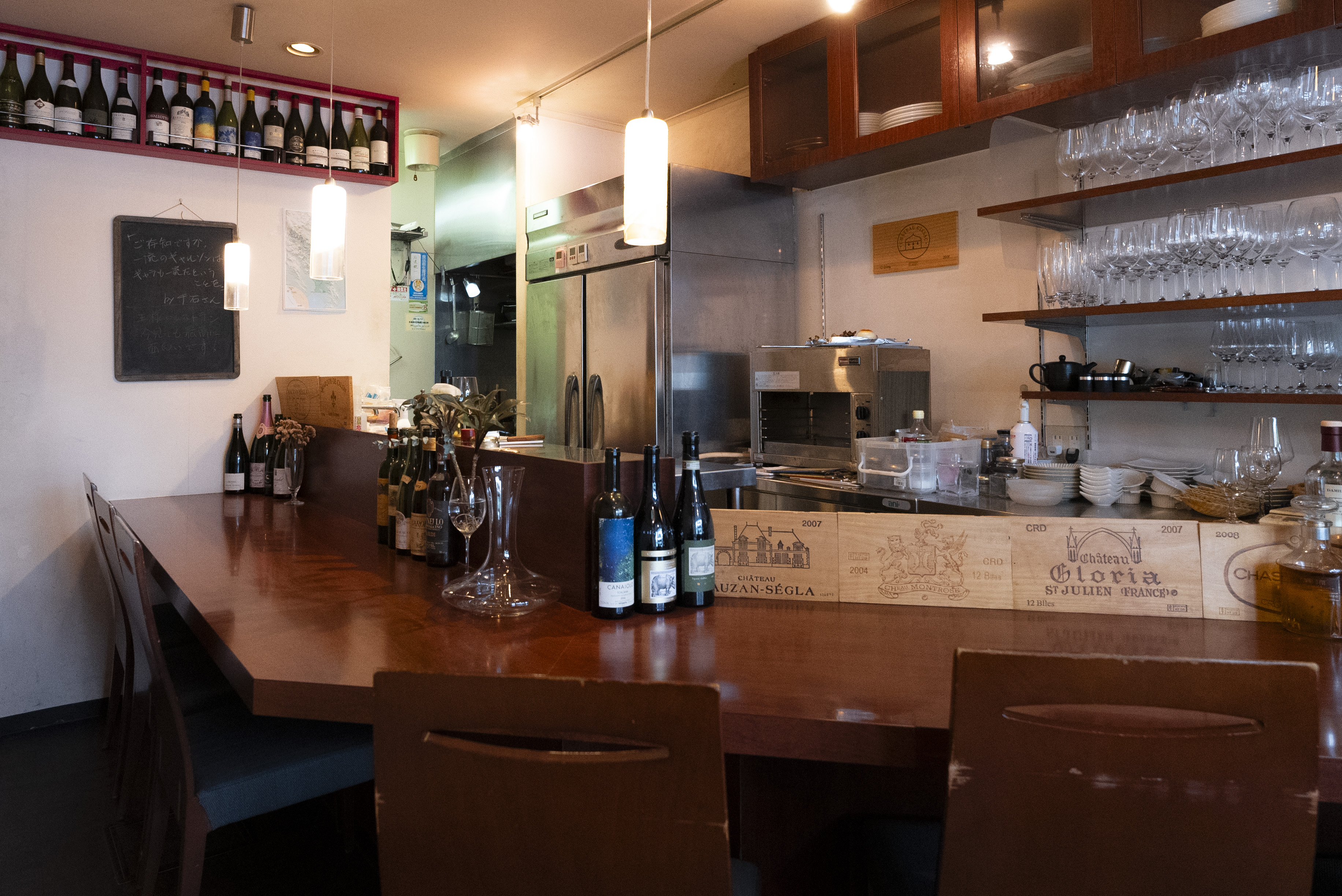 店内のカウンター